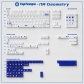 Geometry 144+47 PBT Dye-subbed PC Crystal Semitransparent Backlit Cool Keycaps Set Screen Printing with Oil Spraying